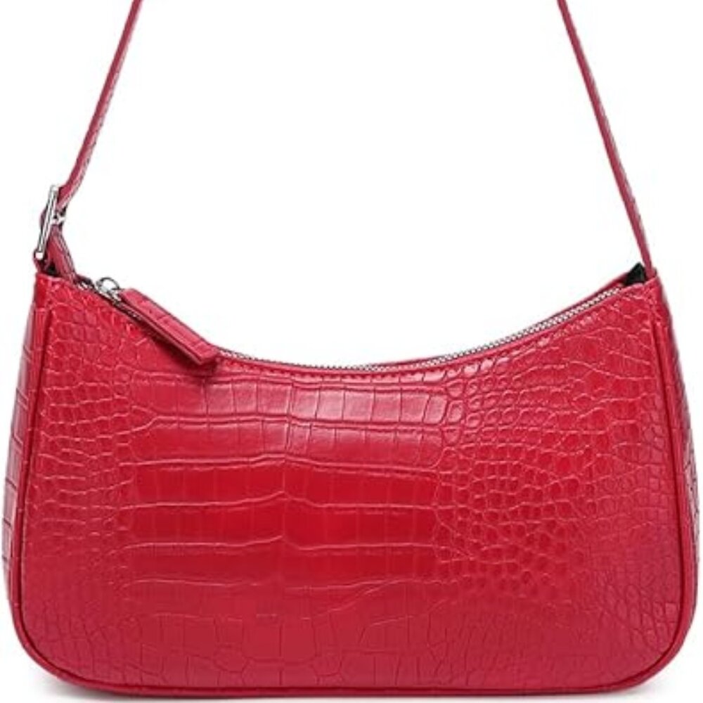 Small Purse for Women, Adjustable Shoulder Bags Crocodile Pattern Clutch Purse w